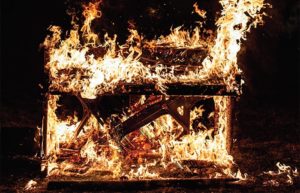 Photo of the Month | Burning Piano | Aiken Bella Magazine